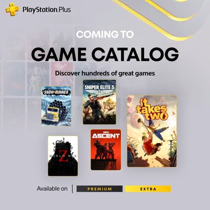 The PlayStation Plus Game Catalog &amp; Classics for July include: ➕ It Takes Two ➕ Sniper Elite 5 ➕ Undertale ➕ Twisted Metal … and many more. The full lineup: