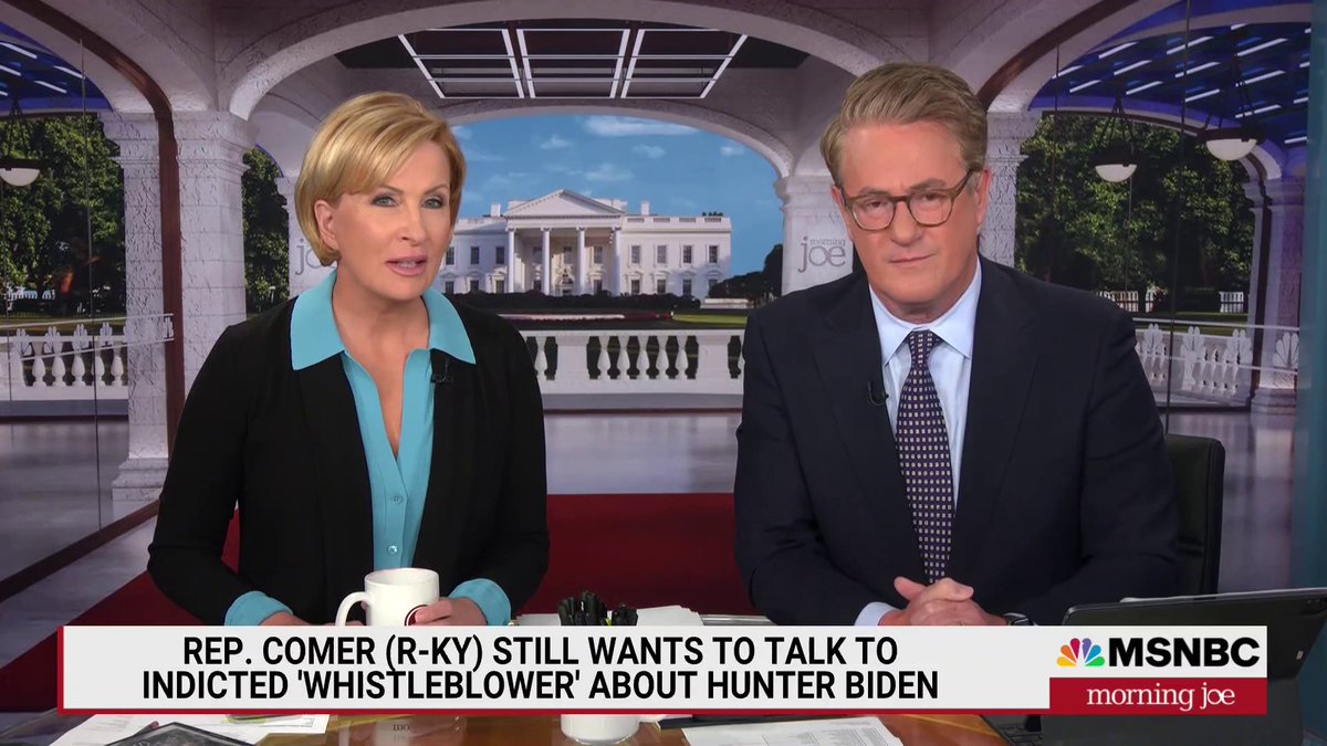 .JoeNBC: โJames Comer is standing on the side of people who are maybe spies for China, people that are engaging in illegal arms trafficking, people who are illegally funneling Iranian oil to the communist Chinese, thatโs who he wants to defend?โ