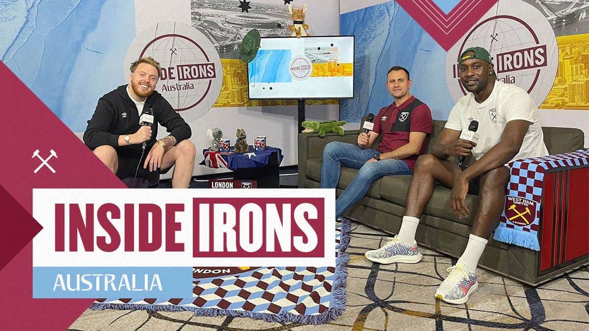 Inside Irons | Episode One 🎥 Jaack and Carlton Cole are joined by Perth-born and former FA Youth Cup winner Richard Garcia. Join us for our first look at the city, a lesson on Australia from Richard and a chat with a special guest 👀