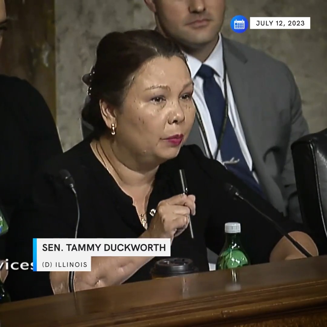 You have to watch all of this from Tammy Duckworth on Republican Senator Tommy Tuberville’s continued blanket objection to confirming military promotions.