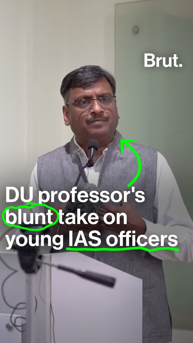 "They're trying to pose themselves as heroes." This Delhi University professor has a message for the young bureaucrats and the UPSC aspirants. 🎥: Vijender Chauhan