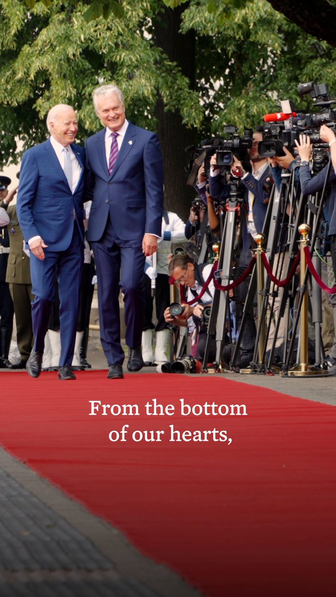 Support. That's what NATO is all about. Thank you for hosting this historic summit, President Nausėda. I look forward to our close cooperation in the future and continuing to stand with you and the people of Lithuania.