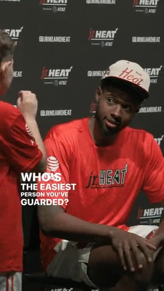 ๐ Haywood on the mic! Got to see another side of him at Jr. HEAT camp