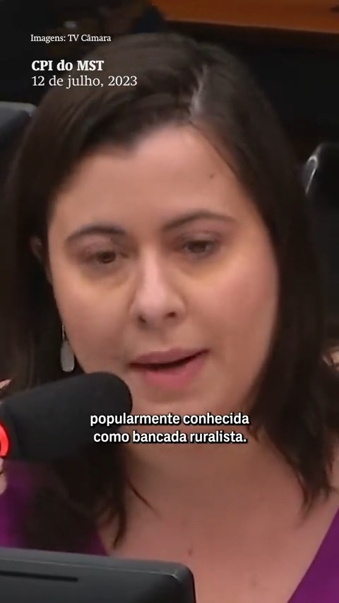 Os mesmos ruralistas que financiaram o golpe de 8 de janeiro agora chamam o MST de criminoso. Na CPI do MST, a deputada Sâmia Bomfim expõe o envolvimento de ruralistas que financiaram o golpe do 8 de janeiro. Agora eles atacam o movimento social.