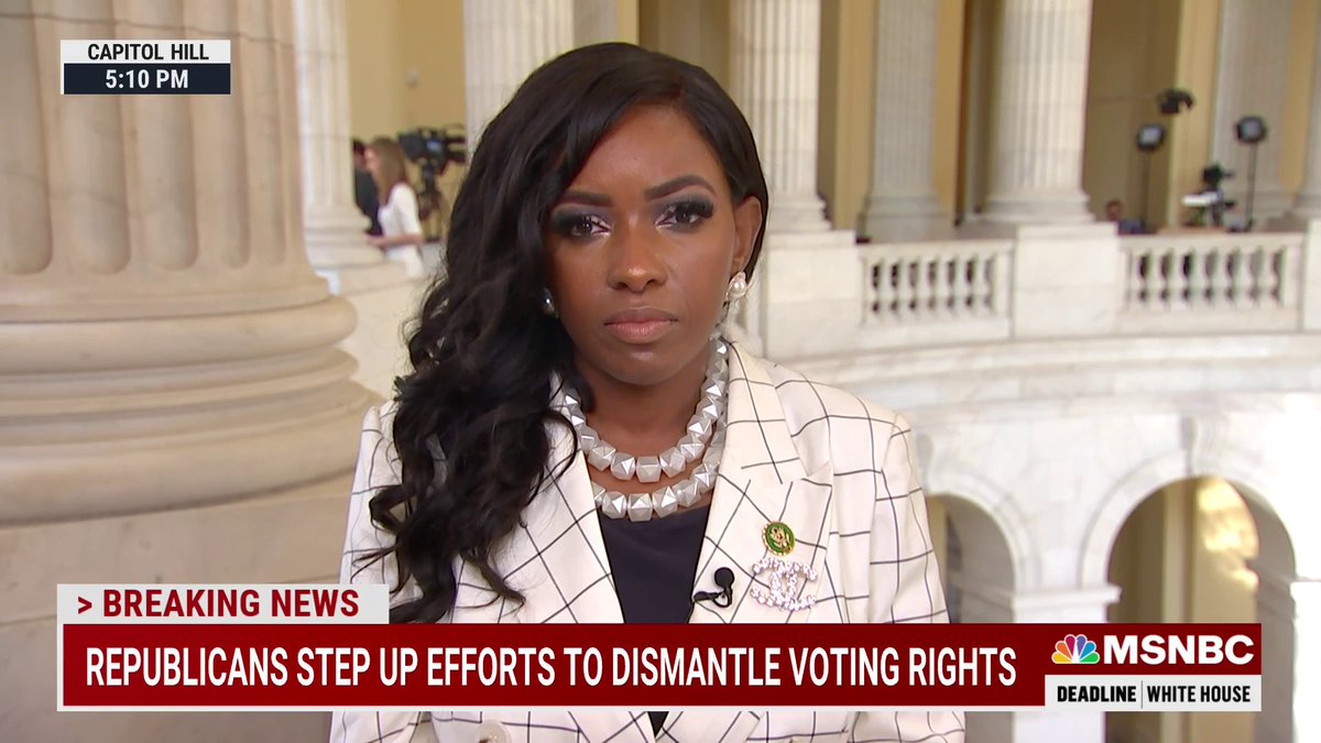 "We can't look at this like as if it is a monolith. We can't look as if it is only happening in only one place, but we have to understand that it is multi-faceted and it is working through each of our state houses." Congresswoman Jasmine Crockett w/ Nicolle Wallace