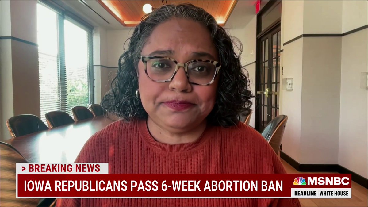 "What Governor Kim Reynolds has done is completely disregard the will of the people but they also have a state Supreme Court that at this point, is stacked against the people of Iowa...the outcome of [legal challenges] is grim because of the court" - Mini Timmaraju w/ Nicolle Wallace