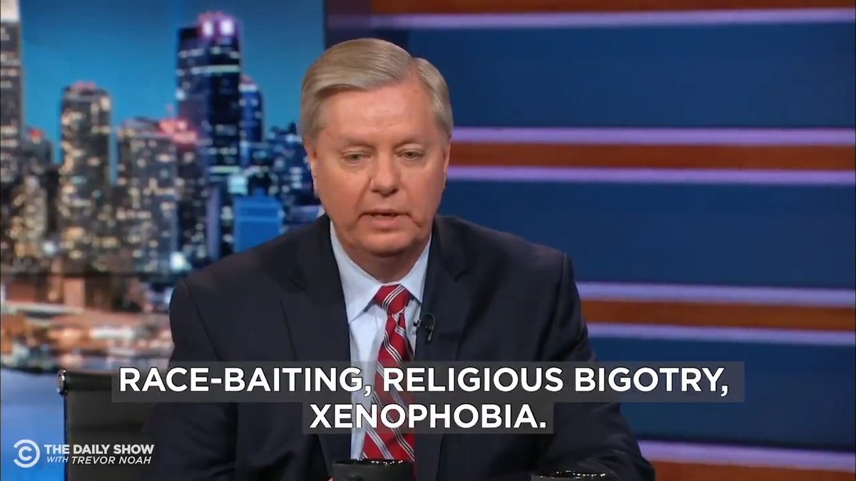 Lindsey Graham on nominating Trump for president in 2016: “Donald is like being shot in the head...My party is completely screwed up.”