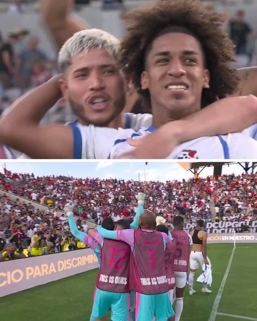 El momento definitivo. ✨ De los pies de Carrasquilla llegó el pase a la Final de #CopaOro para FEPAFUT 🇵🇦