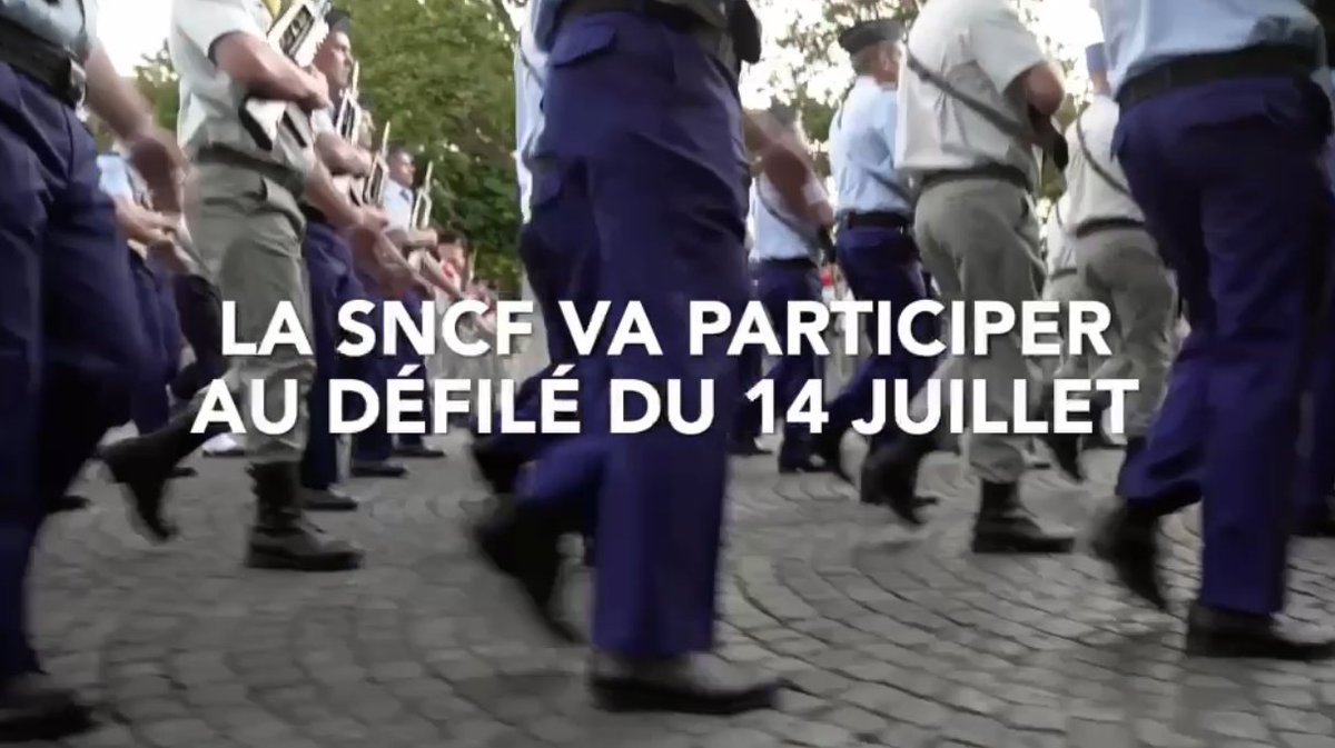 Jamais une entreprise n'avait jusqu'alors été intégrée à la cérémonie nationale du #14juillet 🇫🇷 Groupe SNCF