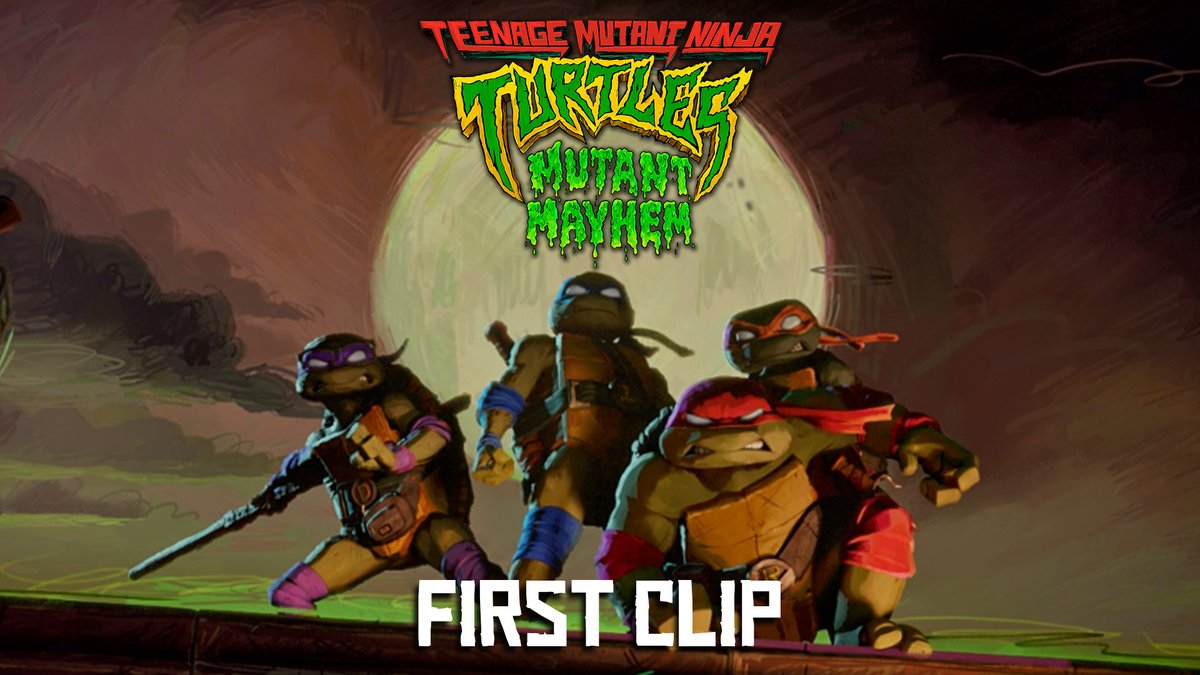 infiltrating the human world?! watch the hilarious first official clip from Teenage Mutant Ninja Turtles: #MutantMayhem and get tickets now! only in theatres August 2. #TMNTMovie