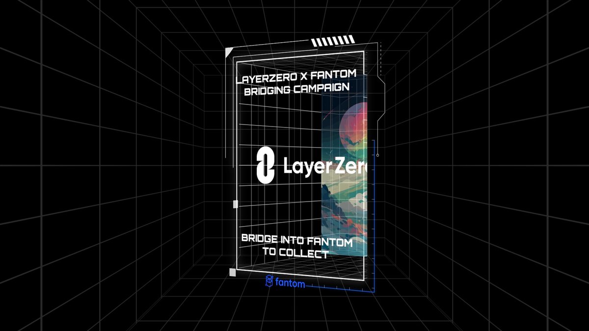Together LayerZero Labs x #Fantom are opening up the floodgates of liquidity 🌊🌟 Any wallet bridging into Fantom via Stargate is eligible to add this limited-time #LayerZero holographic NFT collectible to their collection! ✨ CLAIM YOURS:
