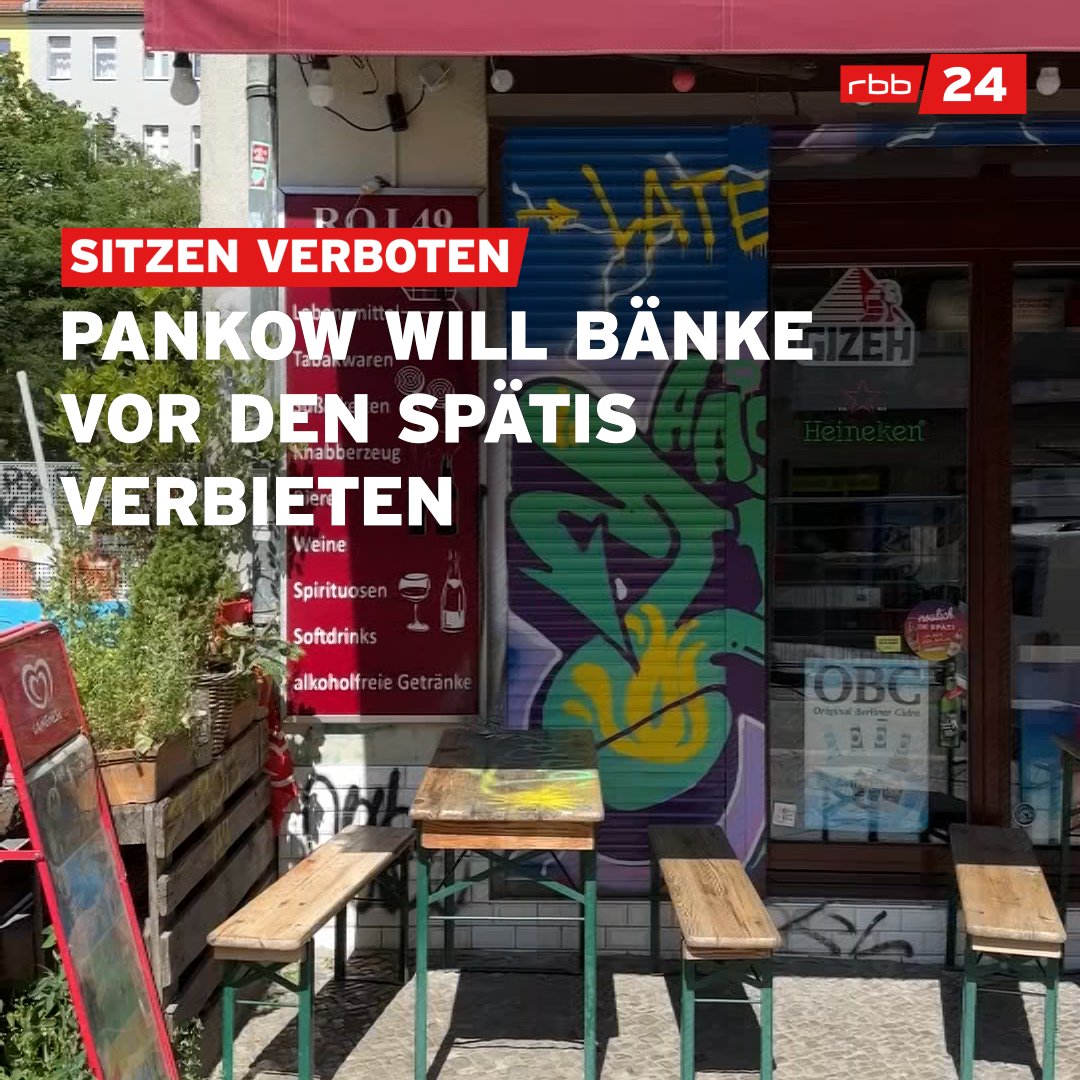 Abends ein #Bier vor dem #Späti trinken - das wird in Prenzlauer Berg wohl bald nicht mehr möglich sein. Denn der Bezirk #Pankow arbeitet gerade an einer Neuregelung, die es Spätis verbieten soll, Tische und Bänke auf dem Gehweg aufzustellen. #Berlin