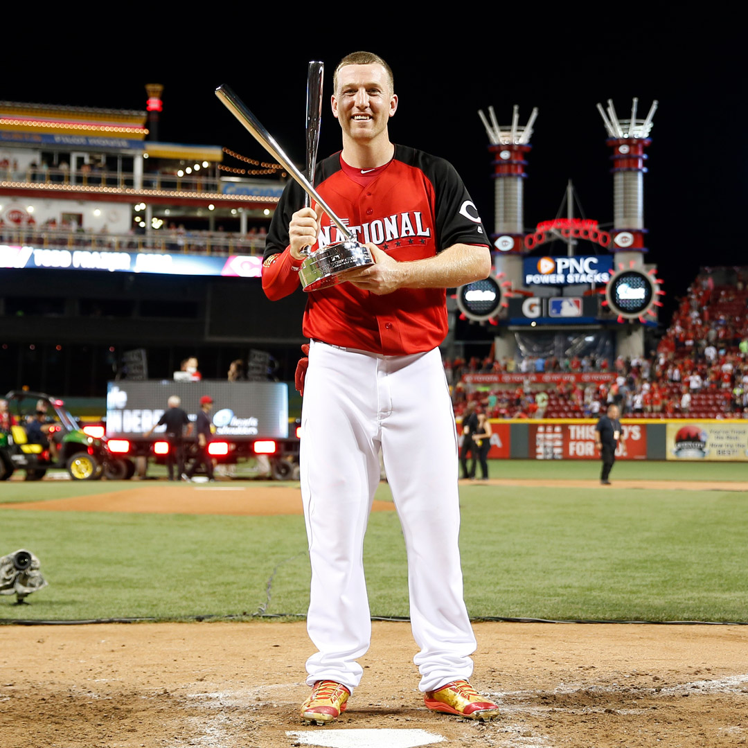 July 13, 2015: Todd Frazier wins the Home Run Derby in front of a hometown crowd at GABP. #RedsVault Todd Frazier