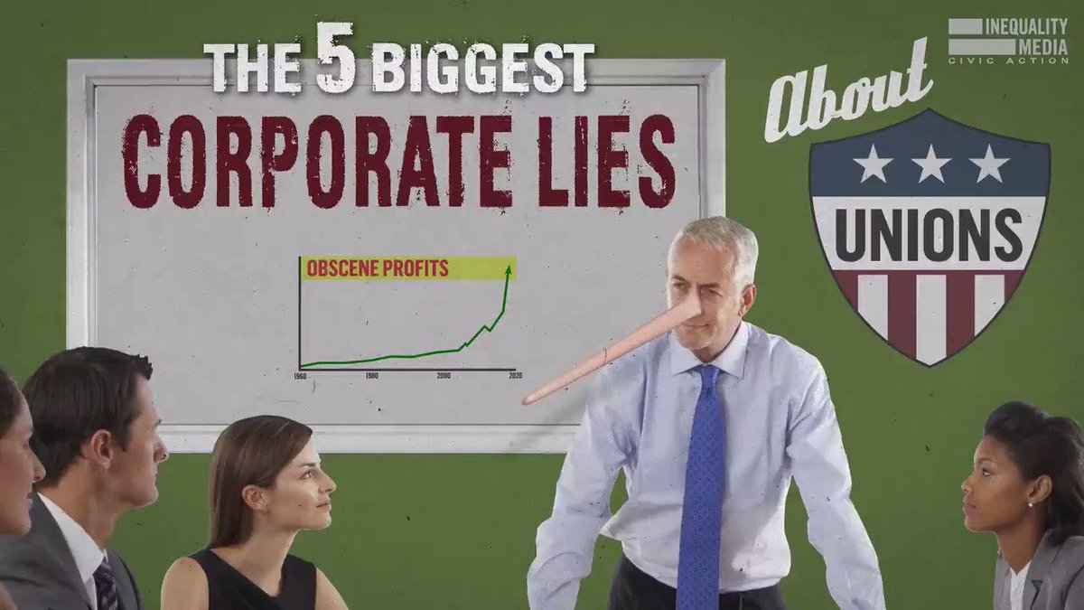 As SAG-AFTRA members join Writers Guild of America West and Writers Guild of America East writers on the picket lines, you’re going to hear wealthy studio execs and their enablers in the media attempt to spread lies about unions. This is nothing more than an attempt to protect corporate bottom lines. Know the truth.