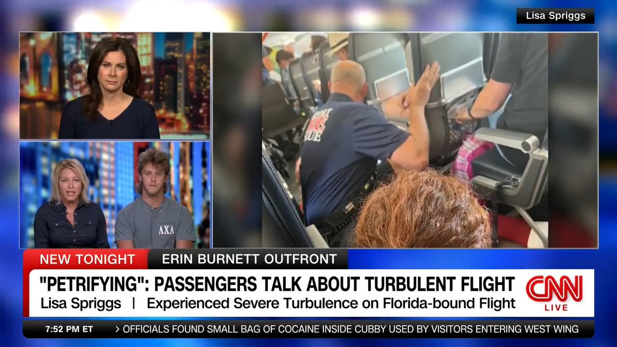CNN’s Erin Burnett speaks with a mother and son who were aboard the Allegiant Air Flight 227, which experienced severe turbulence that required four passengers to be examined for injuries.