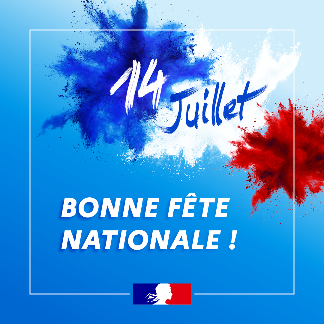 🇫🇷 Le #14Juillet incarne pour tous les Français la force des valeurs qui nous rassemblent, et notre capacité à les défendre. Il met à l’honneur les femmes et les hommes qui sont engagés au service de la France et des Français. Bonne fête nationale !
