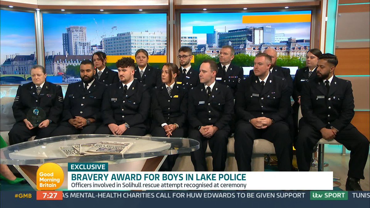 'We put ourselves in harm's way to protect everybody the best we can.' The police officers who risked their lives to save four boys who drowned after falling through ice speak about being presented with a bravery award by the Police Federation for their actions.
