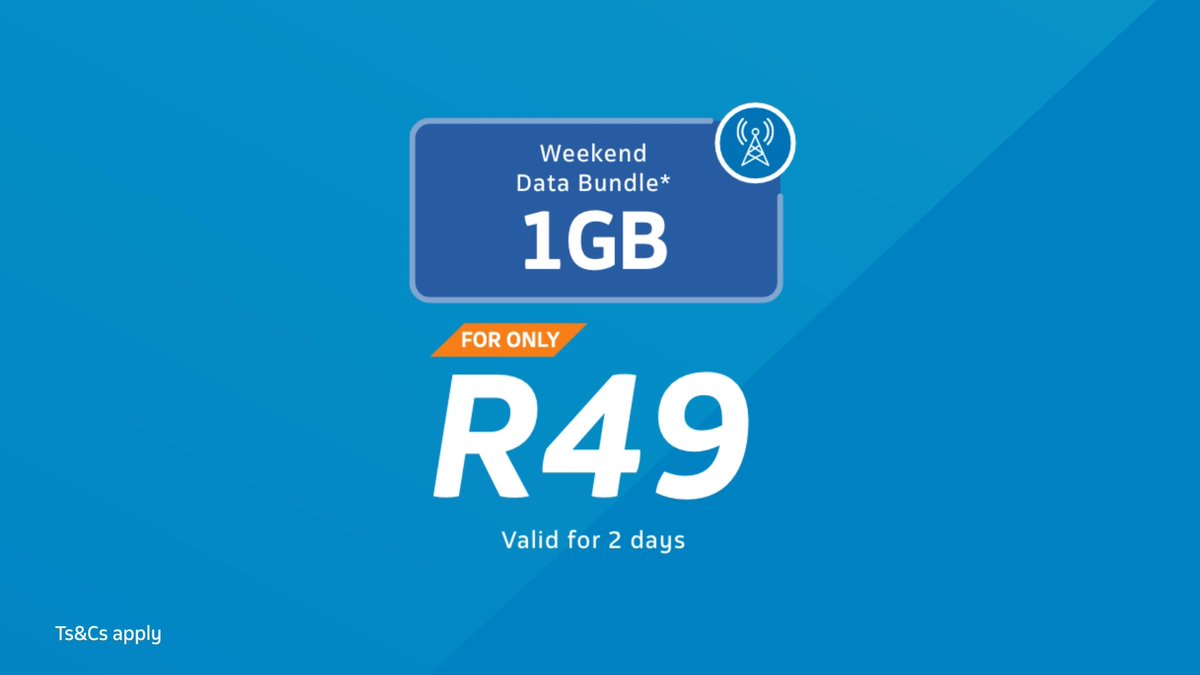 Grab our incredible 1GB Weekend Data bundle at just R49 could stand a chance to WIN. Dial *180# today and open the door to excitement!