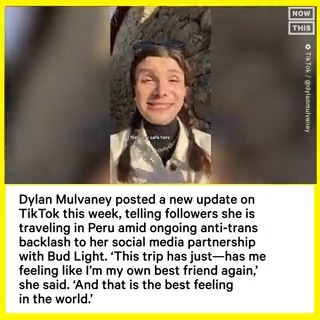Dylan Mulvaney posted a new update for her 10M+ TikTok followers this week, letting them know she has traveled to Peru amid the ongoing anti-trans backlash to her Bud Light social media partnership in April. The video has been viewed 1.4M times as of July 13.