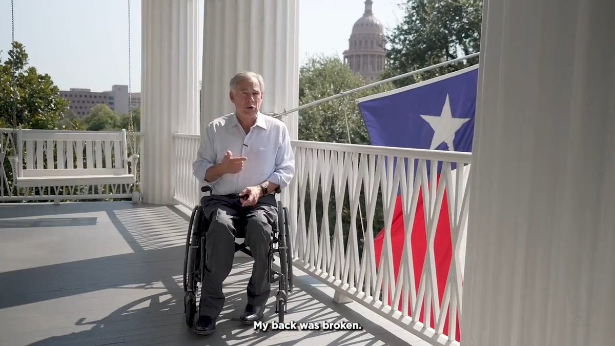 39 years ago, an accident left me paralyzed forever. I decided then that I would not allow this challenge to define my life. Today, I’m proud to serve as Governor of the greatest state in the nation. Don’t let YOUR challenges define you. Never, ever give up.