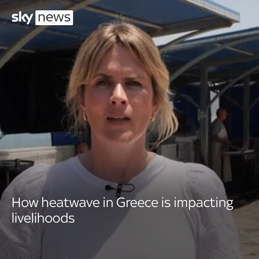 Greece is experiencing a heatwave, with temperatures expected to reach up to 44C in some areas. Tourists were seen sheltering from the sun under trees and using fountains to cool themselves off. Read more: