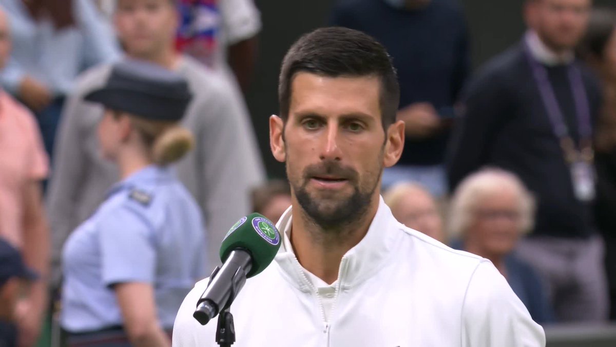 "36 is the new 26" 😂 Novak Djokovic is showing no signs of slowing down #Wimbledon