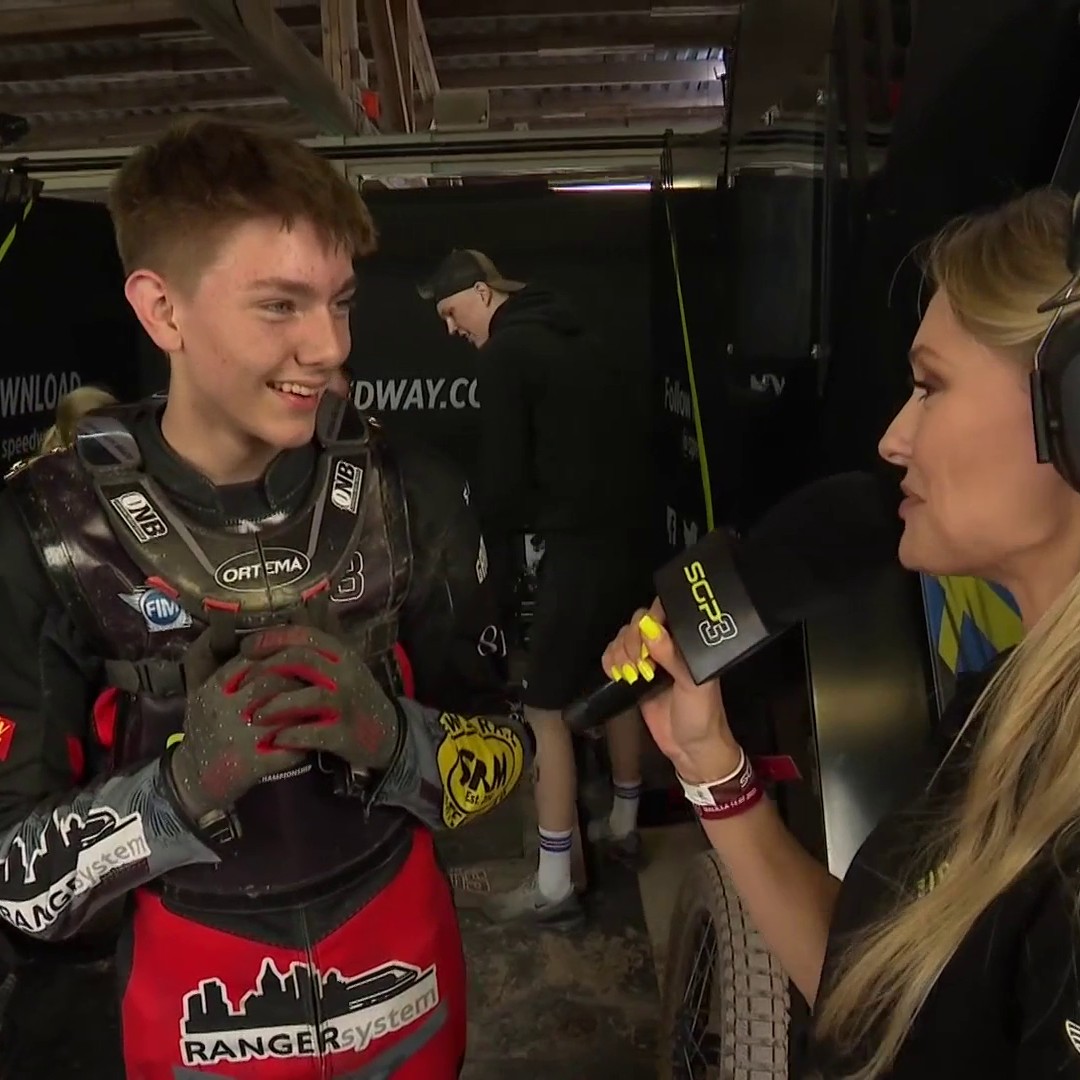 First words from the NEW WORLD CHAMPION 🏆 #FIMSpeedwayGP | #SwedishSGP 🇸🇪