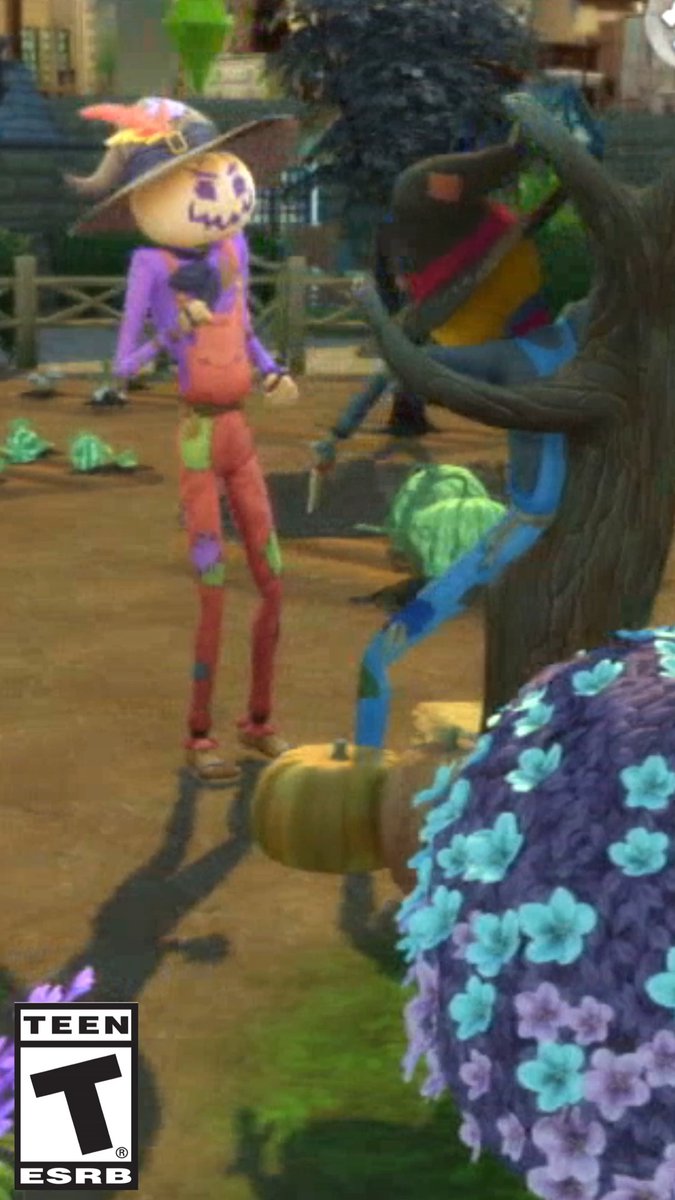 Befriending Sims: -effort -has been done before -will cancel plans Befriending a scarecrow: -mysterious -he'll clean your house -won't cancel plans because he lives in your garden Watch our video guide to learn more about Patchy and what he can do: