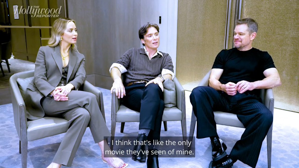 #Oppenheimer stars Cillian Murphy, Emily Blunt and Matt Damon on which of their projects their children first saw