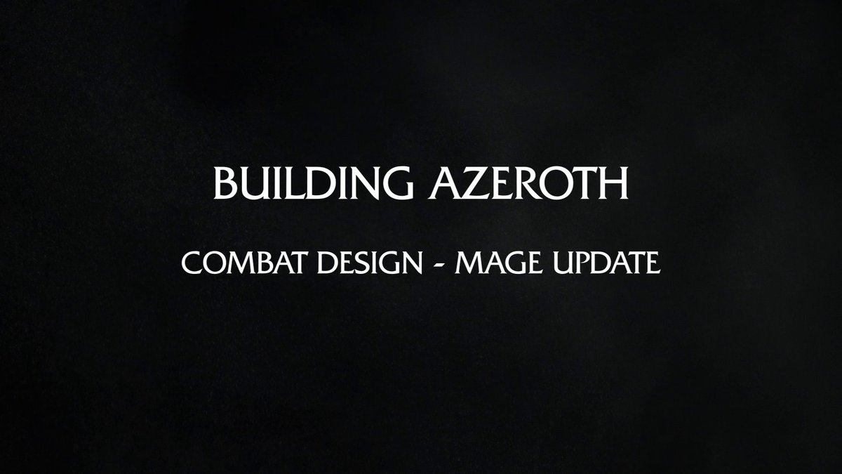 Shout out to all of you. Find out how player feedback informs decisions on class changes and tuning. #BuildingAzeroth