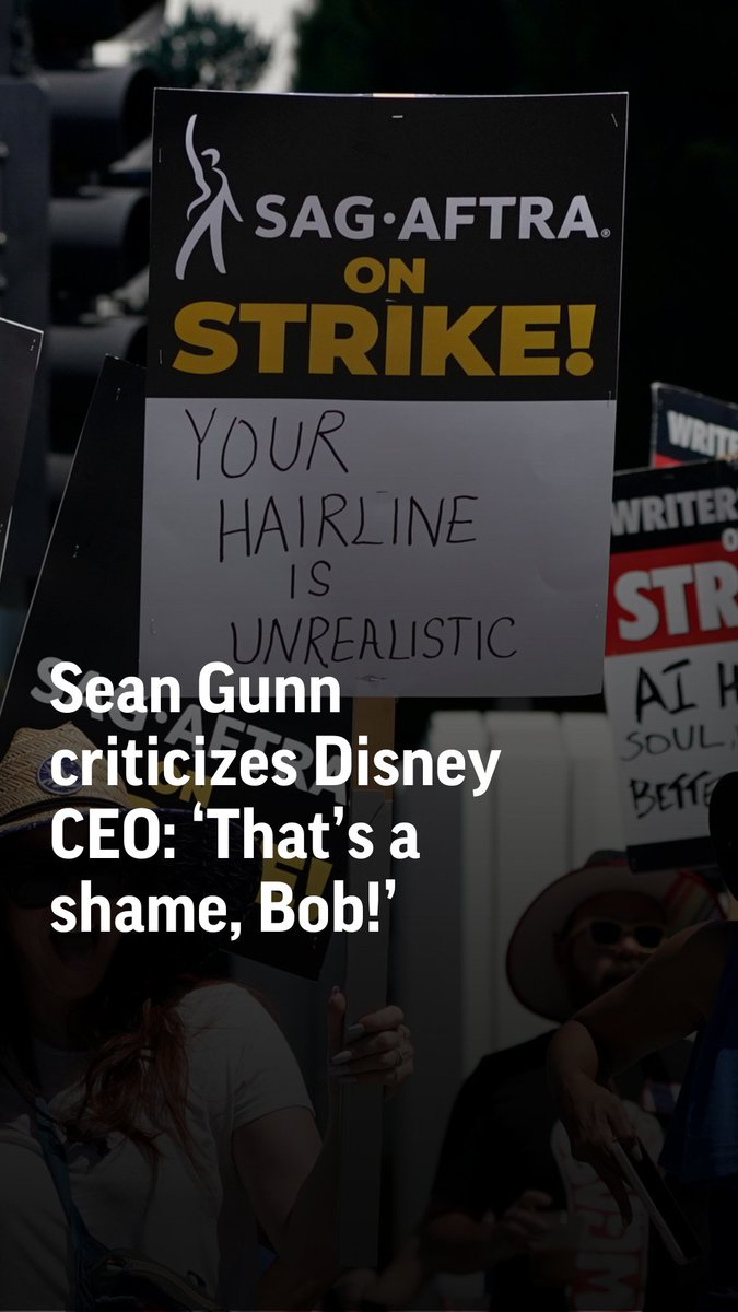 "I think that's a shame, Bob!" "Guardians of the Galaxy" actor Sean Gunn questions Bob Iger's salary after the Disney CEO's comments on the Hollywood actors strike.
