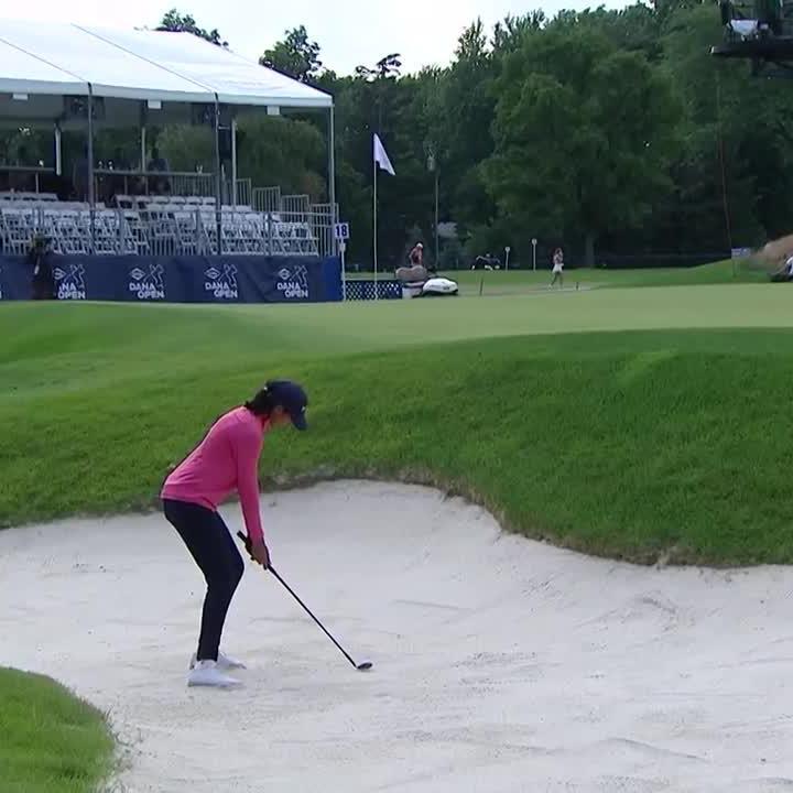 ADITI!!!! There's nothing quite like a hole-out eagle on the final hole of a round 🤩