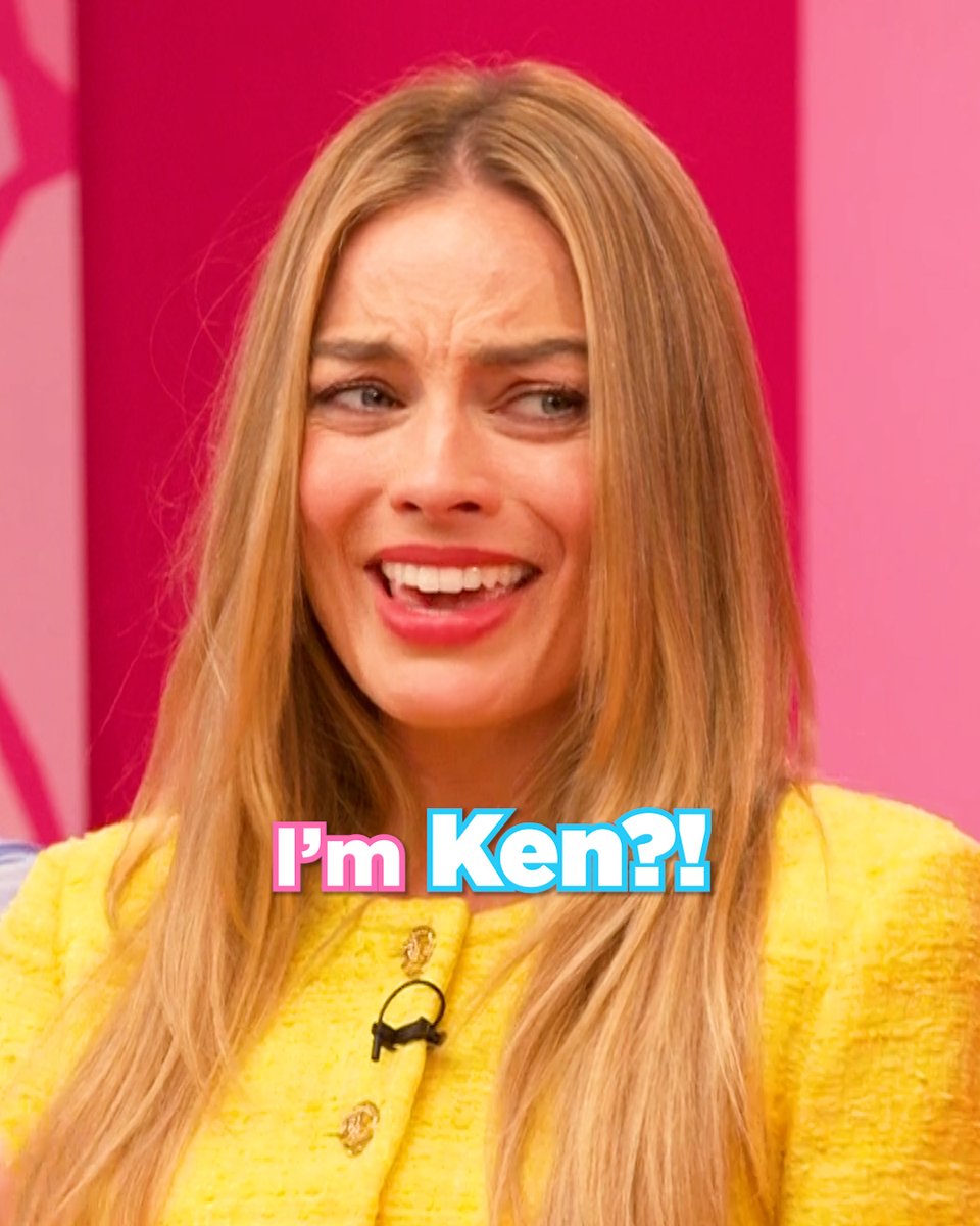 margot robbie having a melt down because she got ken on the buzzfeed quiz 😭