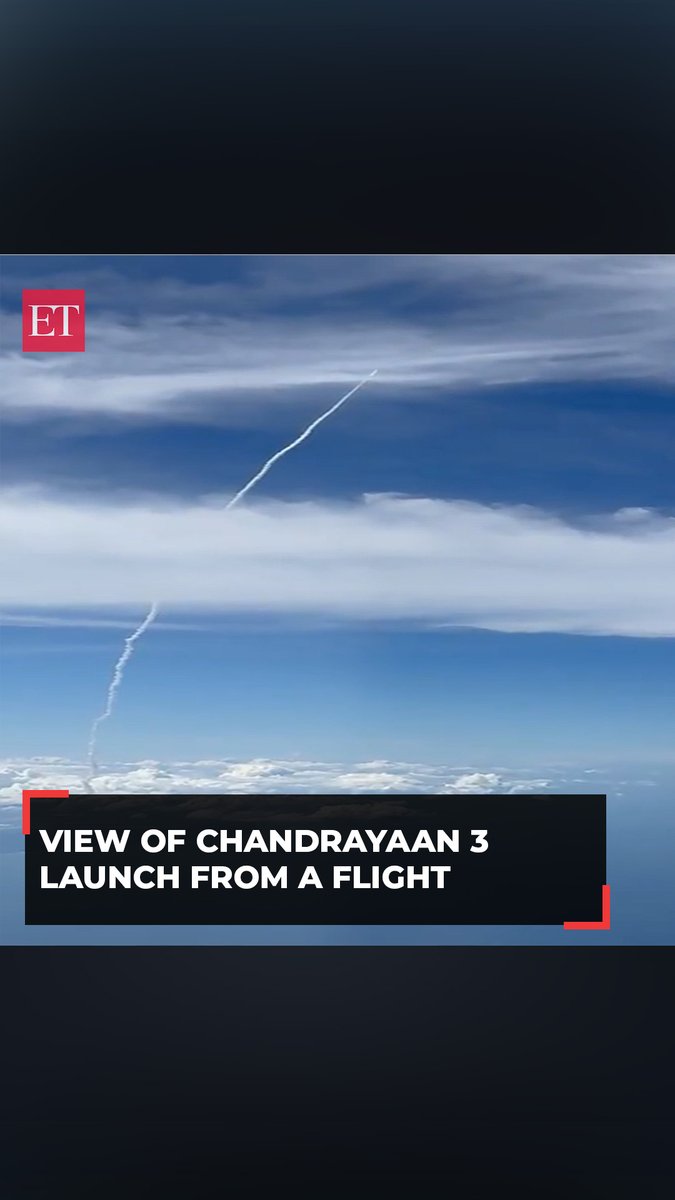 Flyer captures majestic launch of #Chandrayaan3 from a Chennai-Dhaka flight Catch the day's latest news and updates 🔴