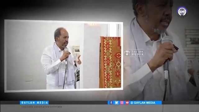 Hassan Sheikh is ignoring four corruption issues which are being done by his family, including himself, while he is preaching against corruption.