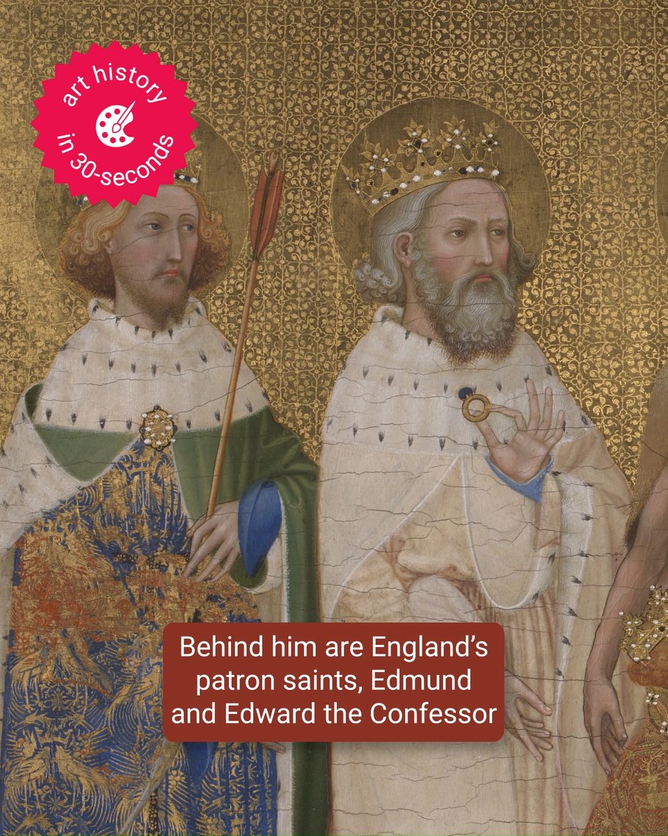 For King and Country ๐ Tomorrow marks the anniversary of the coronation of Richard II, King of England from 1377 to 1399. Join us as we take a closer look at 'The Wilton Diptych', a portable altarpiece which was created for the royal in the final five years of his life.