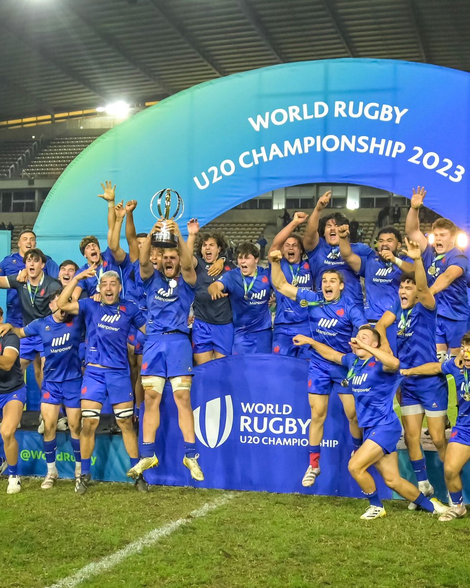 ☀️ 𝗕𝗼𝗻 𝘄𝗲𝗲𝗸-𝗲𝗻𝗱 𝗮̀ 𝘁𝗼𝘂𝘁𝗲𝘀 𝗲𝘁 𝗮̀ 𝘁𝗼𝘂𝘀 ! À déguster sans modération la magnifique victoire de nos Bleuets lors de la finale du Championnat du Monde 😋🤩 #FranceU20 #WorldRugbyU20s
