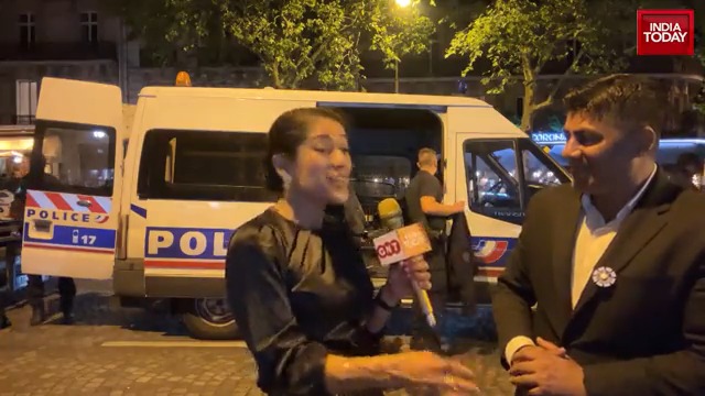 "It's a proud moment to be an Indian in France," says Koel Purie Rinchet (Koël Purie). #India #France #ITVideo GAURAV C SAWANT