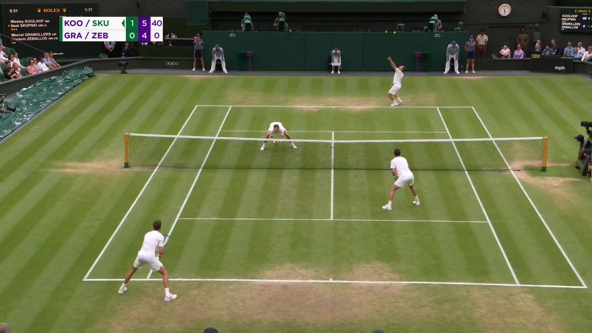 Wesley Koolhof and Neal Skupski are Grand Slam Gentlemen's Doubles champions for the first time 👏 The No.1 seeds have beaten Marcel Granollers and Horacio Zeballos 6-4, 6-4 #Wimbledon