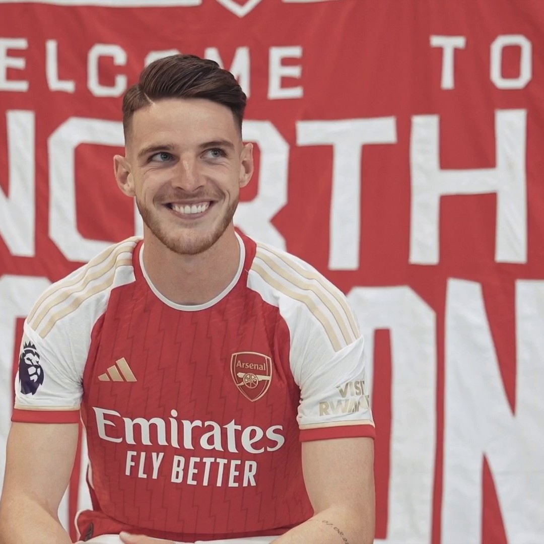 "Arteta's the manager to take me to the next level" 📈 Declan Rice's first interview as an Arsenal player 🔊