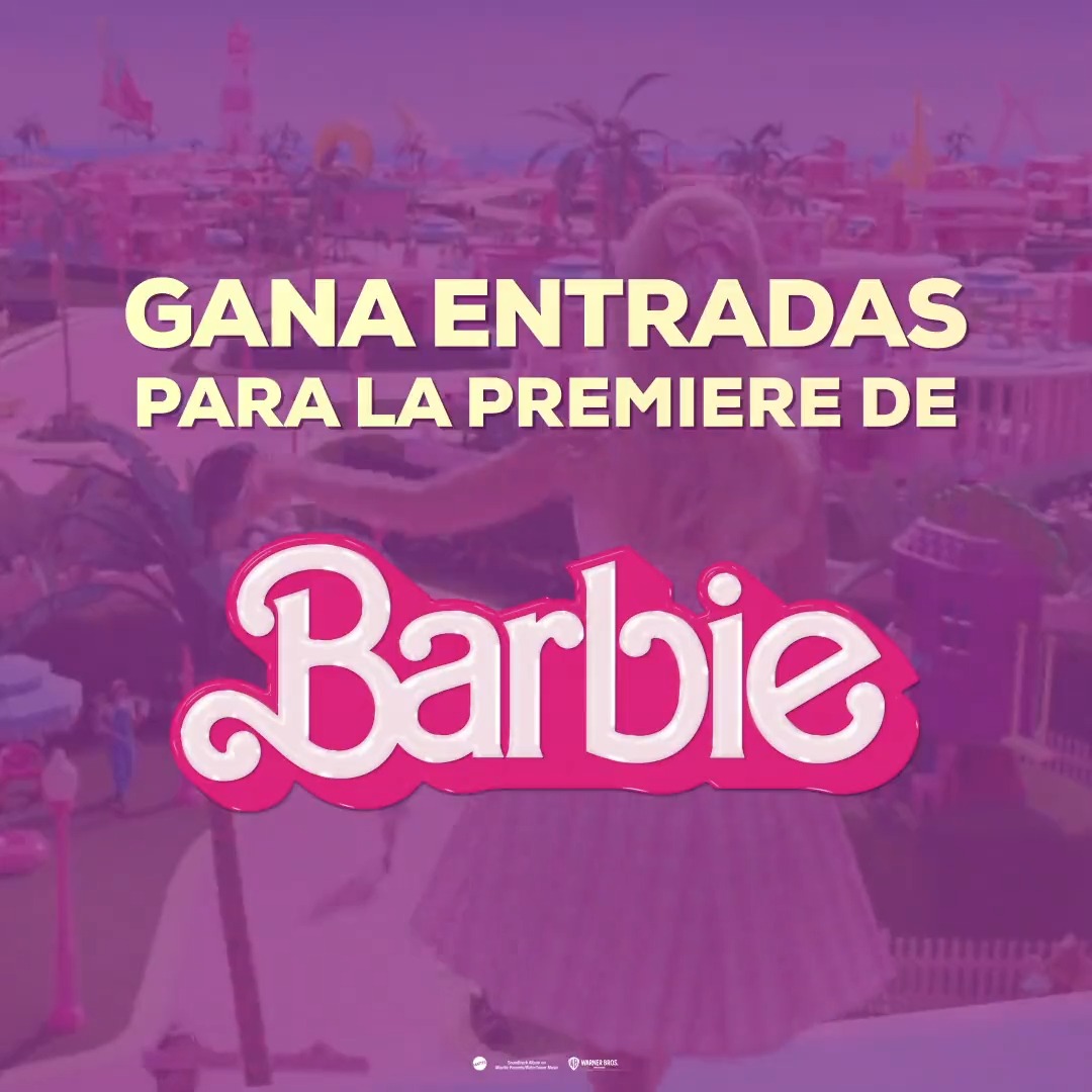 Participa por entradas para la premiere de #𝐁𝐚𝐫𝐛𝐢𝐞👩🏼 Responde la pregunta, escribe tu ciudad y menciona con quién vendrías a ver la peli😎 #QuienesAmanElCinePrefierenSupercines