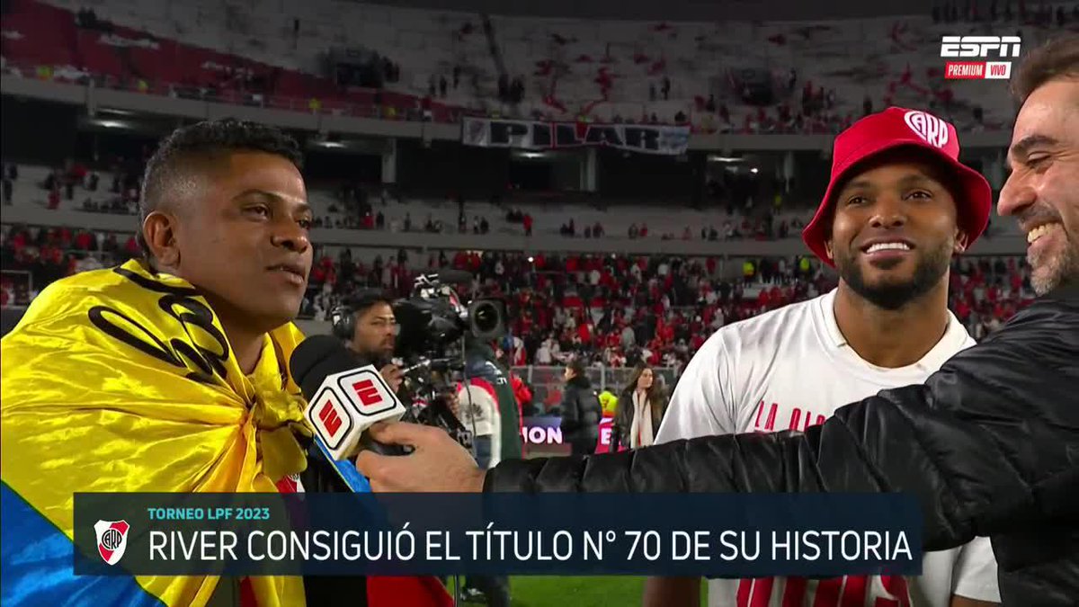 "Todo Colombia es hincha de River" 🤔 ¿Estás de acuerdo con el hermano de Borja? ⚽👇