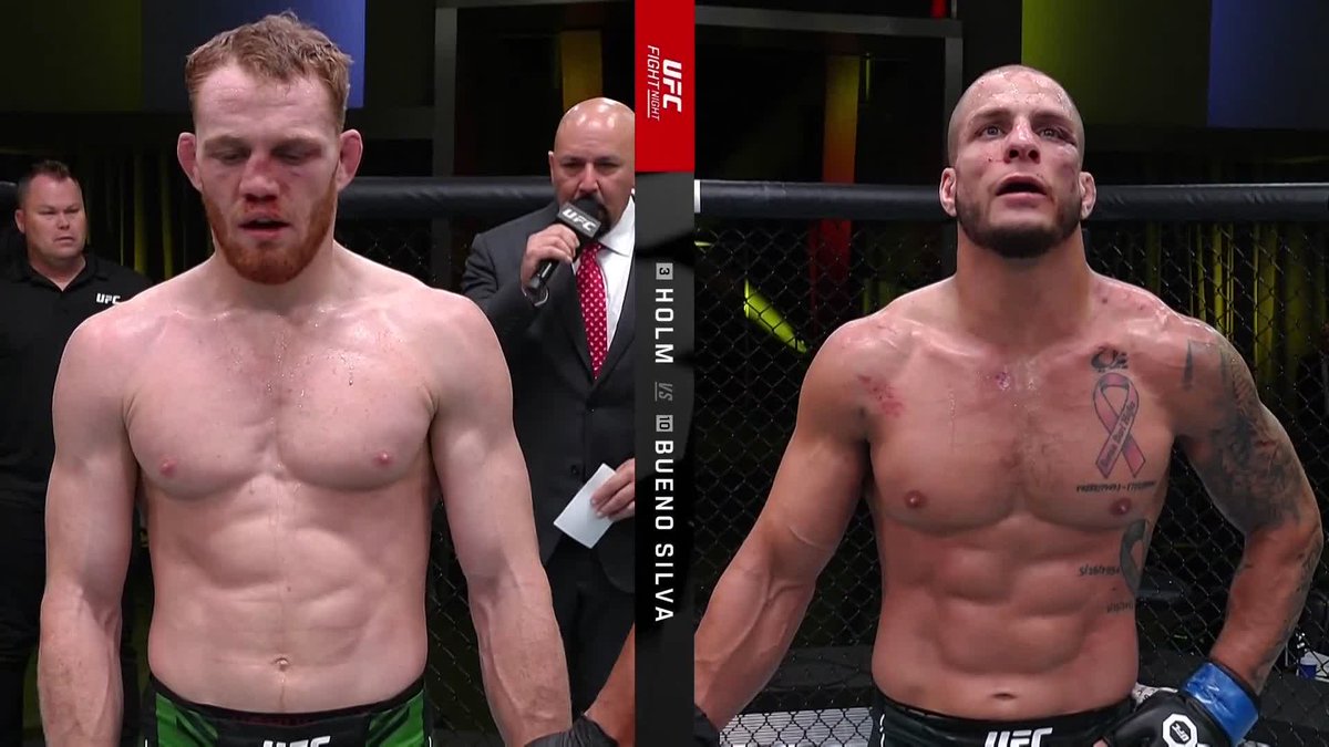 After a crazy back and forth match... JDM takes the split decision at #UFCVegas77!