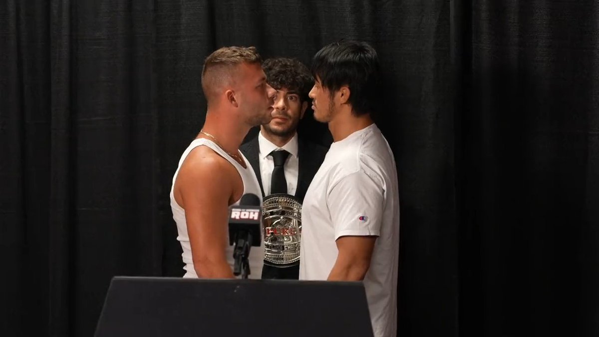 Earlier today, the Chairman of the #ROH Board of Directors Tony Khan, announced that the ROH Pure Championship will be on the line at #ROHDBD Death Before Dishonor THIS FRIDAY with Champion 柴田勝頼 / Katsuyori Shibata facing challenger @garciawrestling LIVE on PPV at @CUREArena in Trenton, NJ