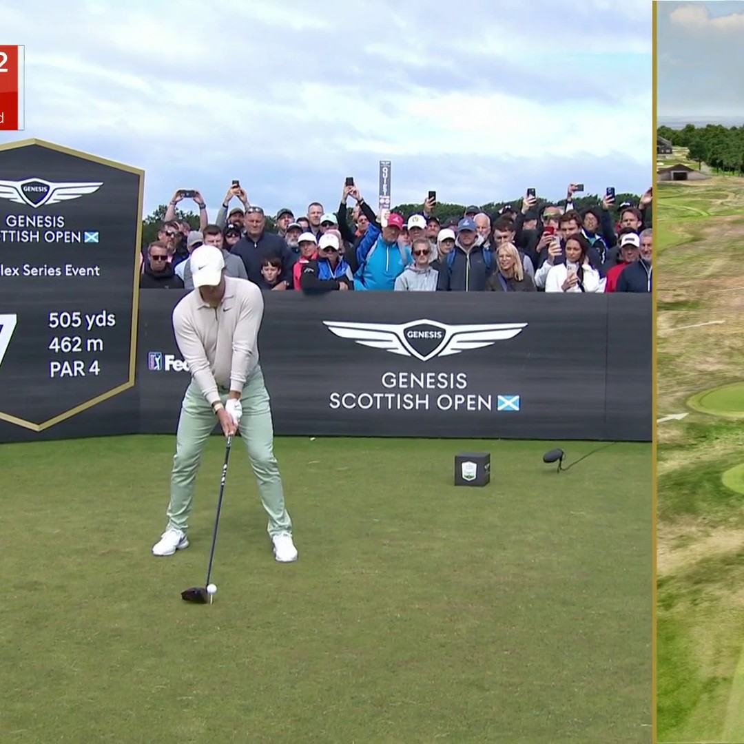 Rory McIlroy with a 427-yard drive! 😳