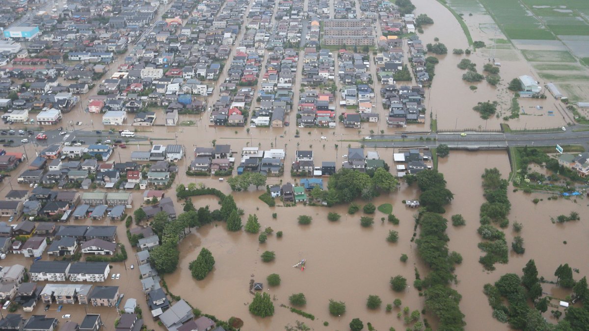 秋田県 一ヵ月分の雨量が 一日で降った 岸田政権は ガン無視 するのか
