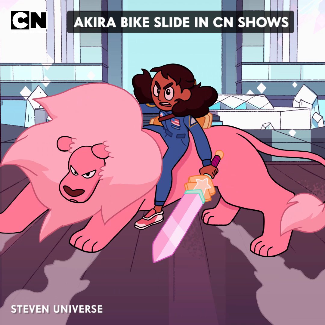 The Akira Motorcycle slide is iconic! 🏍️💨 Which of our characters did it best? #CartoonNetwork #Akira #akiraslide #anime #Motorcycle