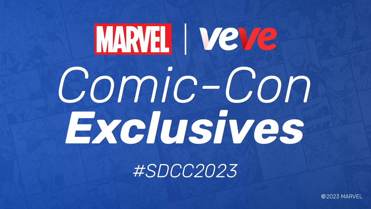 Who's ready for Comic-Con?! 💥 Here are your #MARVELxVeVe drops for #SDCC2023! Coming to San Diego? Come see us at the Marvel Entertainment booth #2329! #CollectorsAtHeart 💙