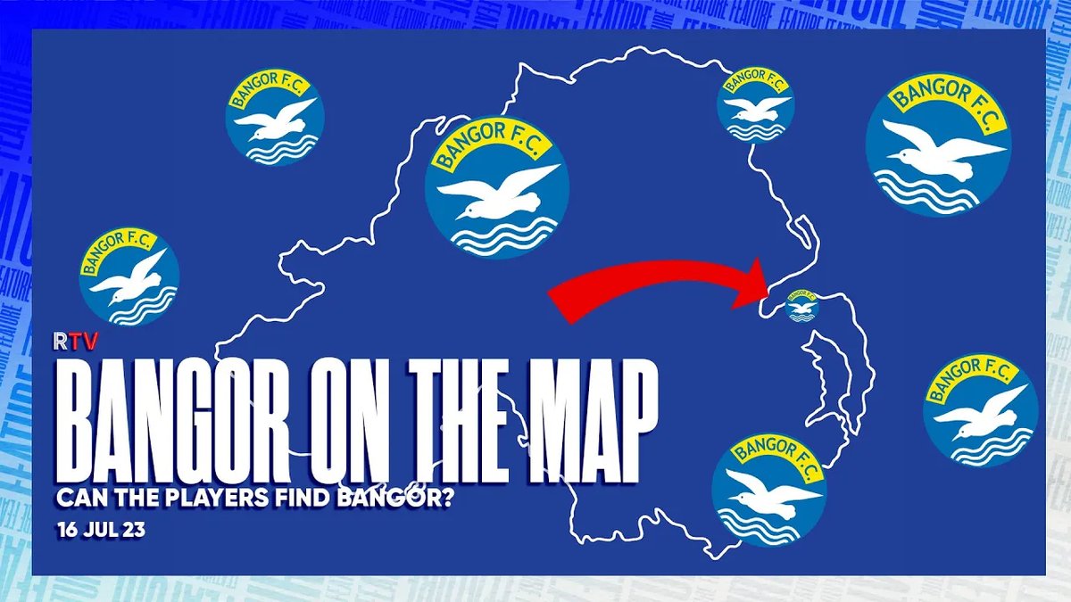 💙 The B Team face Bangor FC on Tuesday night, but the big question is, do they know where Bangor is? 🎟️