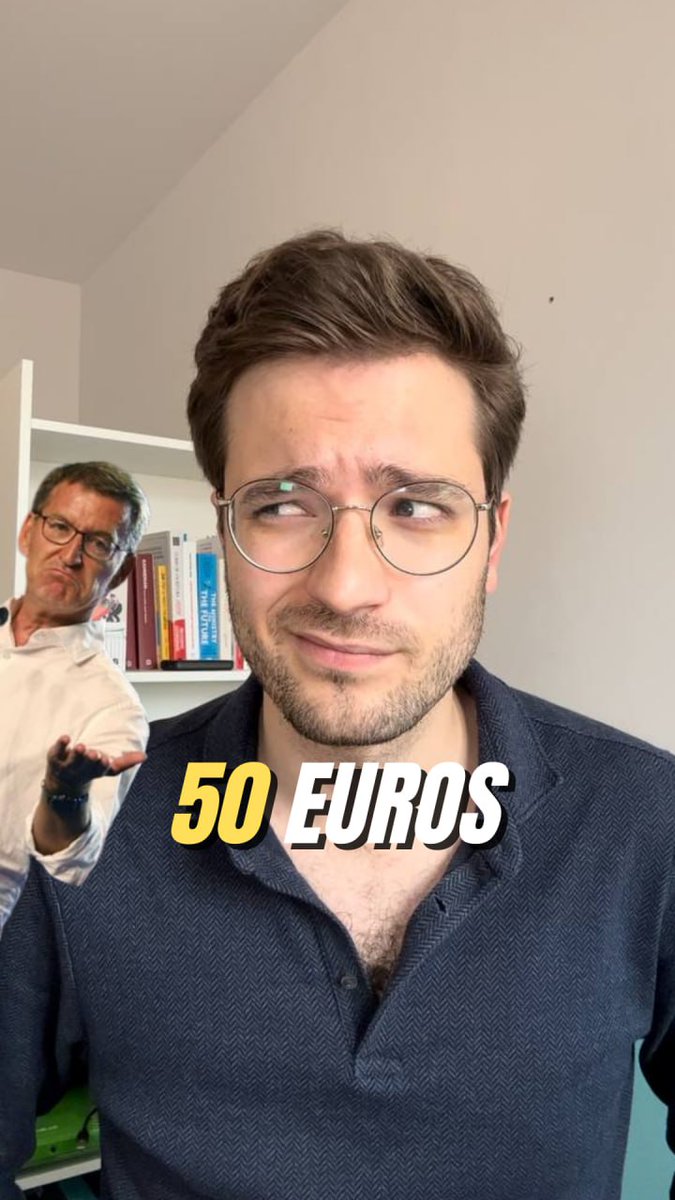 ¿Cuál es la gran medida de Feijóo para ayudar a los jóvenes que estudian y trabajan? Un cheque de 50 euros. Vive en otro mundo.